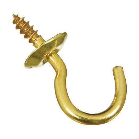 NATIONAL HARDWARE CUP HOOK SOL BRASS 5/8"" N119-628